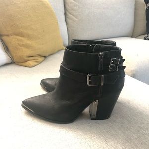Black Booties - Pointed Toe